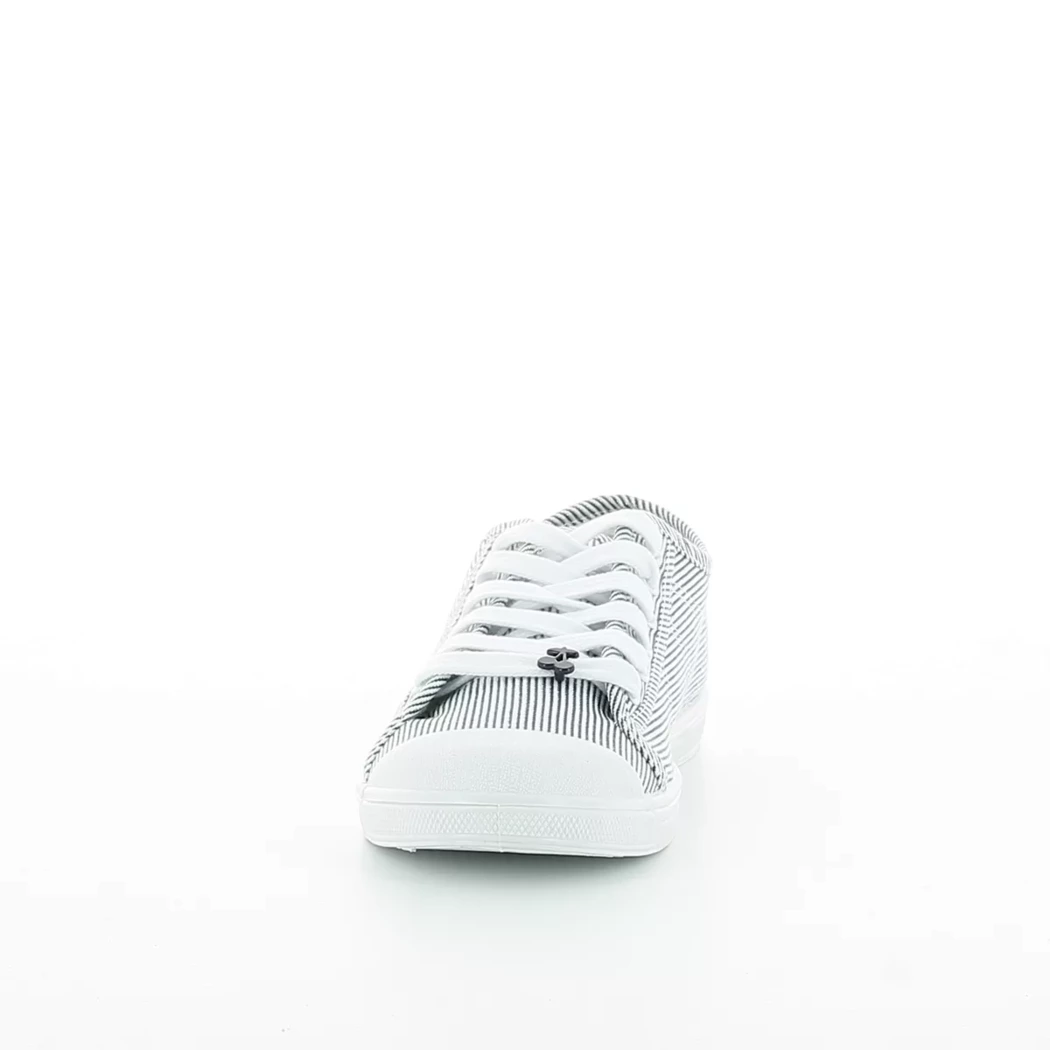 Image (5) de la chaussures Le Temps des Cerises - Chaussures à lacets Blanc en Textile