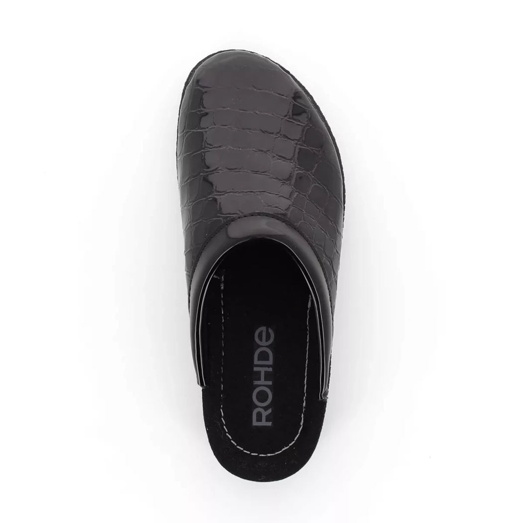 Image (6) de la chaussures Rohde - Pantoufles et Chaussons Noir en Cuir vernis
