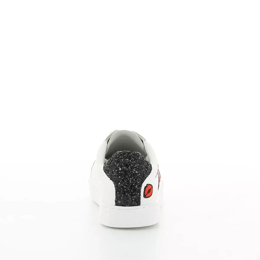Image (3) de la chaussures Bons baisers de Paname - Baskets Blanc en Cuir