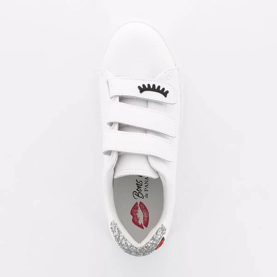 Image (6) de la chaussures Bons baisers de Paname - Baskets Blanc en Cuir