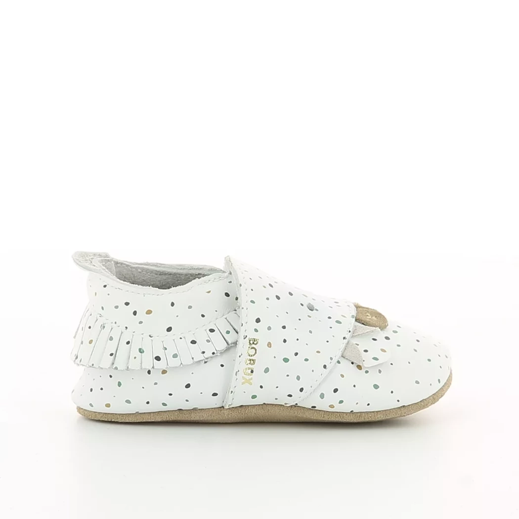 Image (2) de la chaussures Bobux - Chaussons bébé Blanc en Cuir