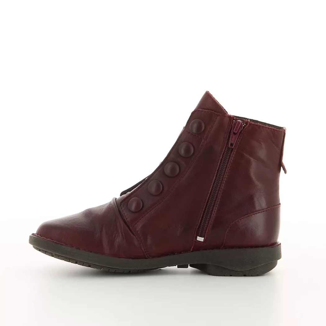 Image (4) de la chaussures Miz Mooz - Boots Bordeaux en Cuir