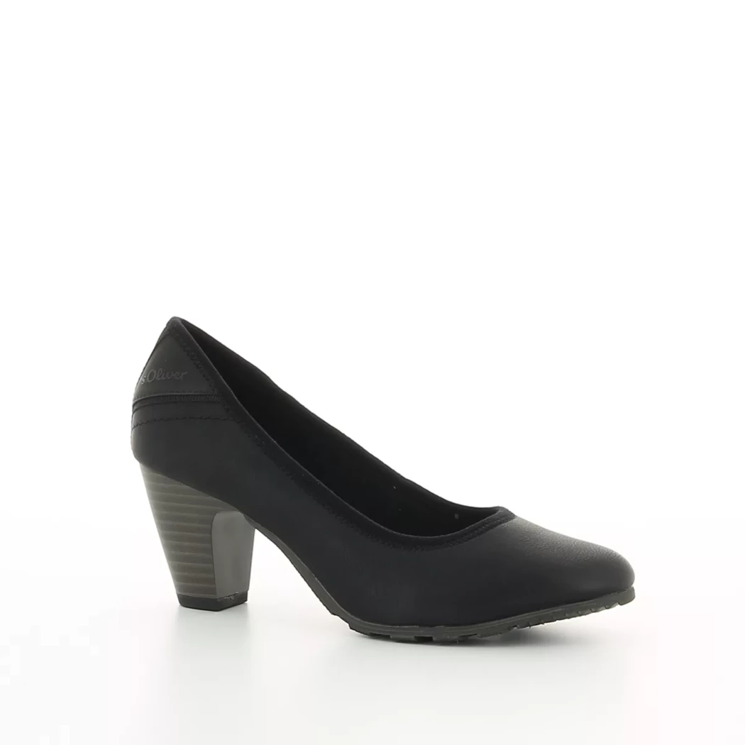 Image (1) de la chaussures S.Oliver - Escarpins Noir en Cuir synthétique