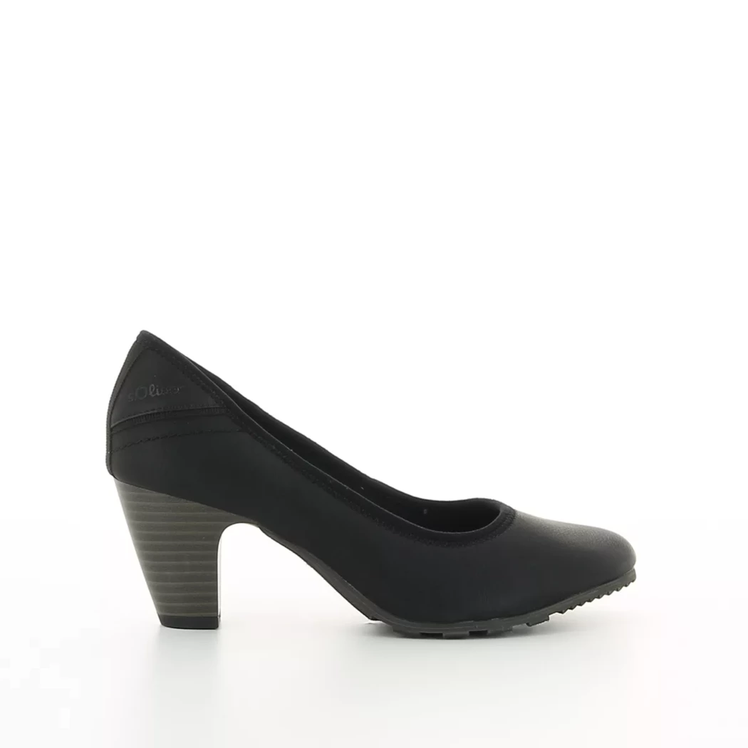 Image (2) de la chaussures S.Oliver - Escarpins Noir en Cuir synthétique
