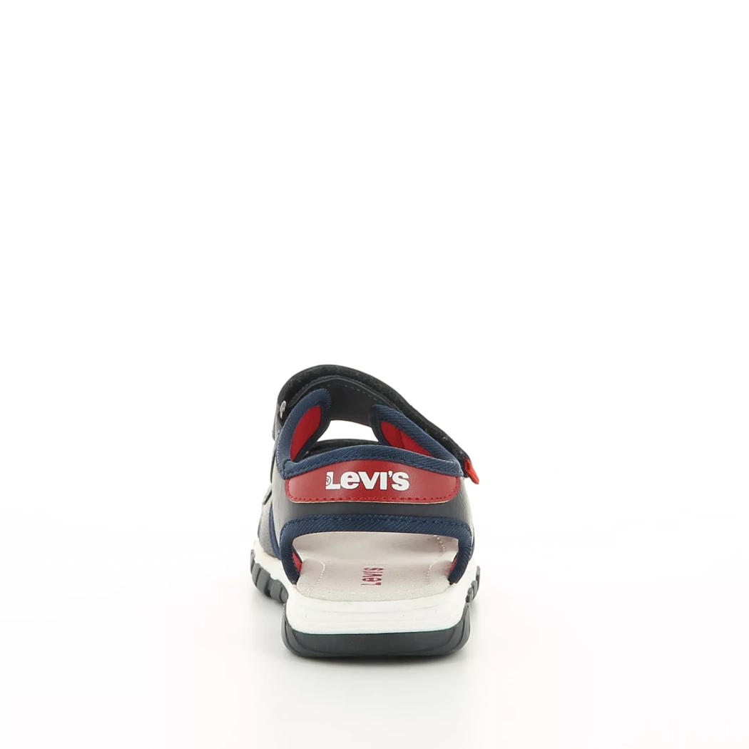 Image (3) de la chaussures Levi's - Sandales et Nu-Pieds Bleu en Cuir synthétique