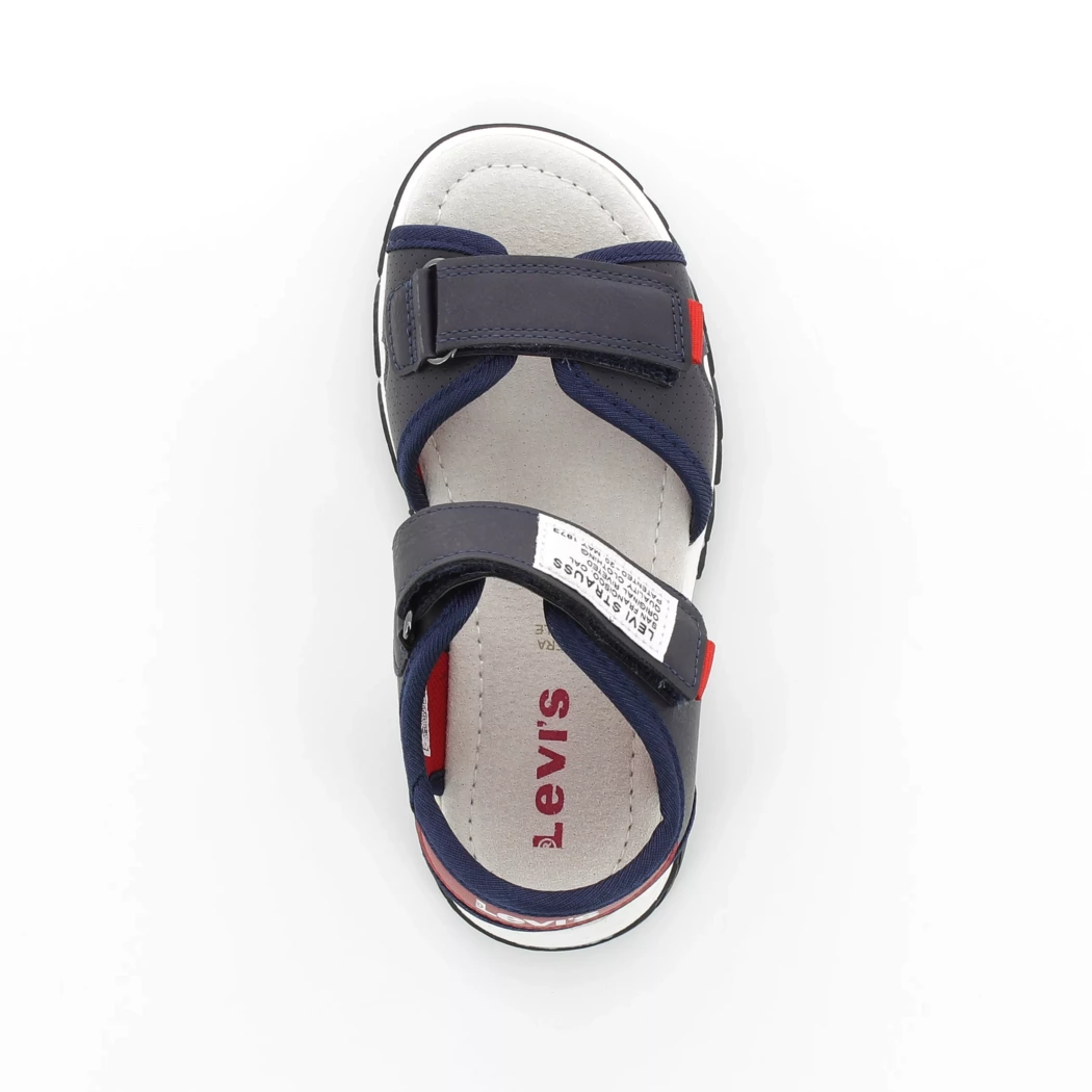 Image (6) de la chaussures Levi's - Sandales et Nu-Pieds Bleu en Cuir synthétique