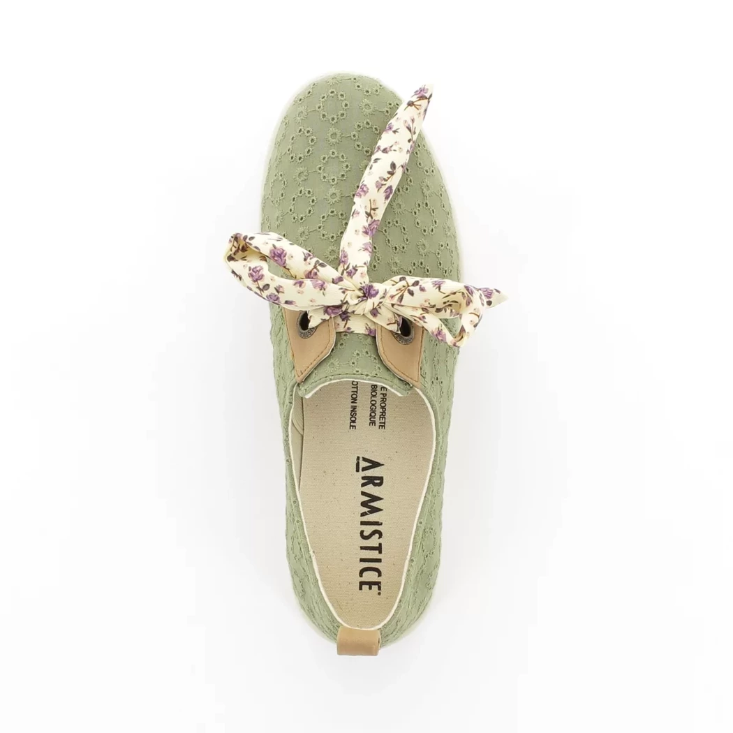 Image (6) de la chaussures Armistice - Baskets Vert en Textile