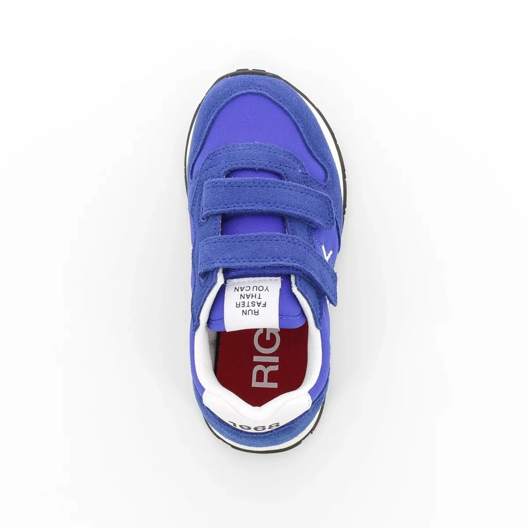 Image (6) de la chaussures Sun68 - Baskets Bleu en Cuir nubuck