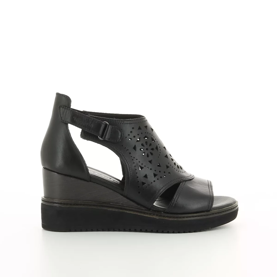 Image (2) de la chaussures Tamaris - Sandales et Nu-Pieds Noir en Cuir