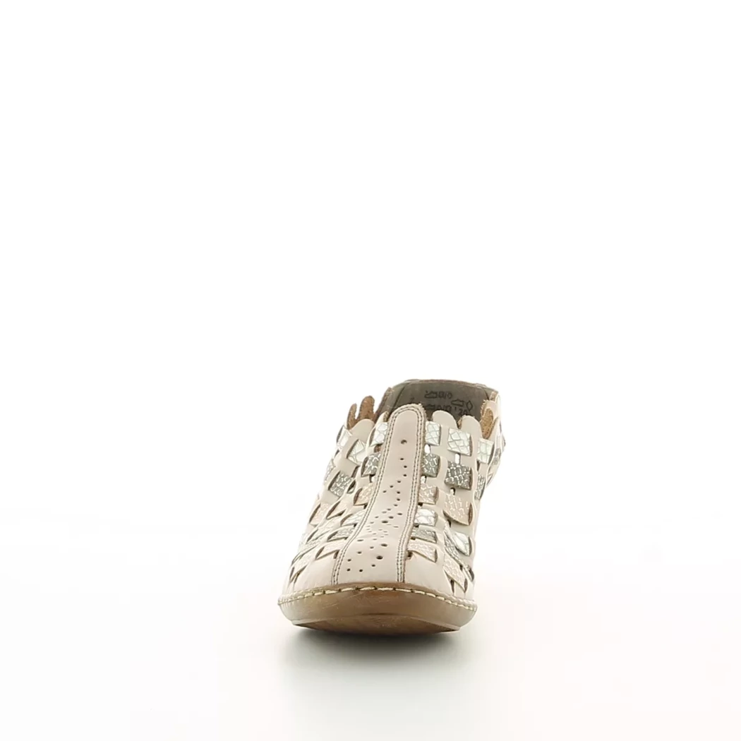 Image (5) de la chaussures Rieker - Escarpins Taupe en Cuir