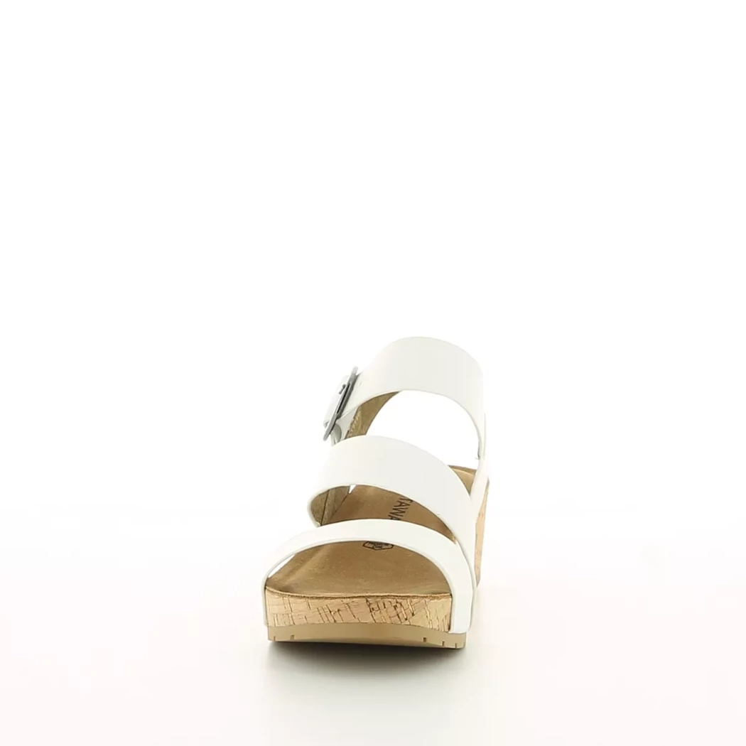 Image (5) de la chaussures Chattawak - Sandales et Nu-Pieds Blanc en Cuir synthétique