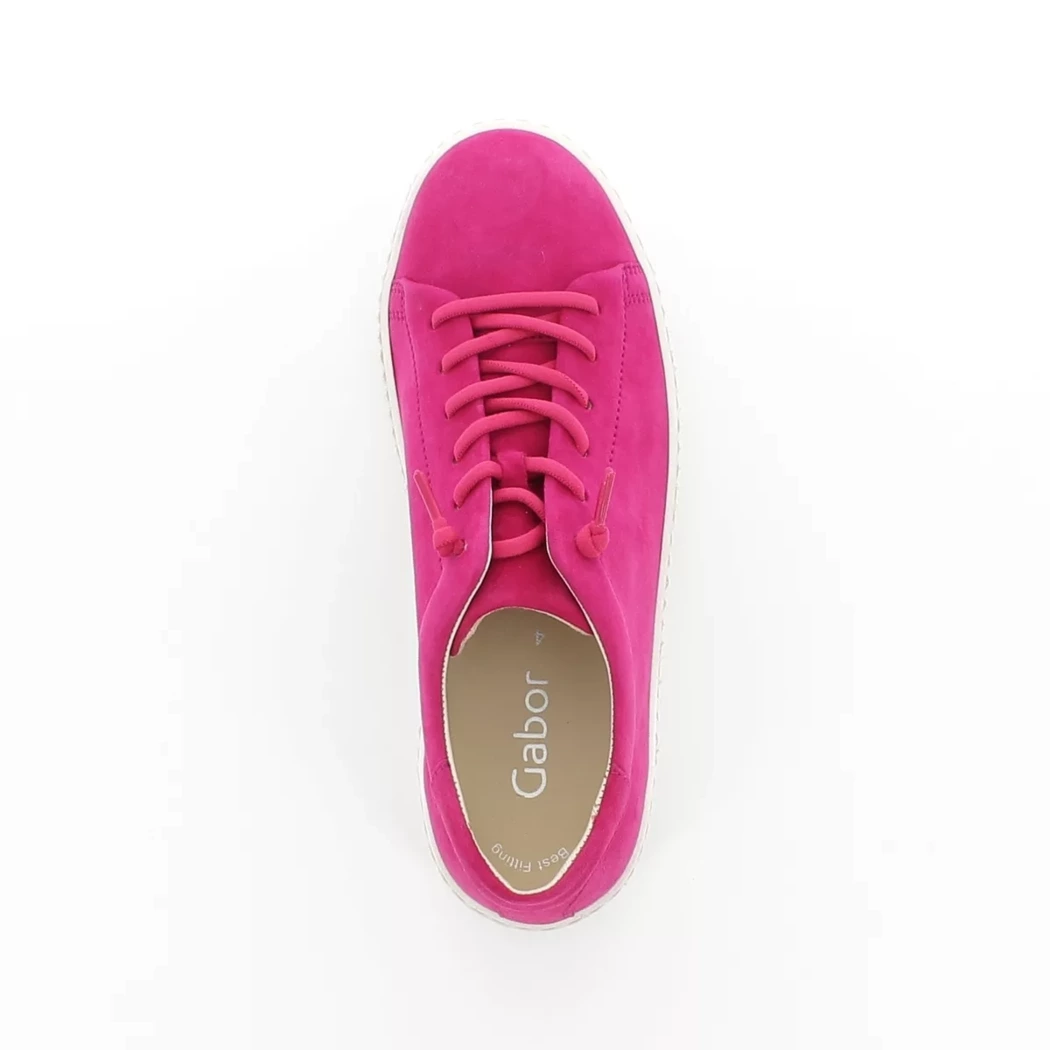 Image (6) de la chaussures Gabor - Baskets Rose en Cuir nubuck