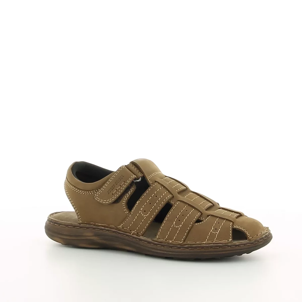 Image (1) de la chaussures Josef Seibel - Sandales et Nu-Pieds Marron en Cuir nubuck