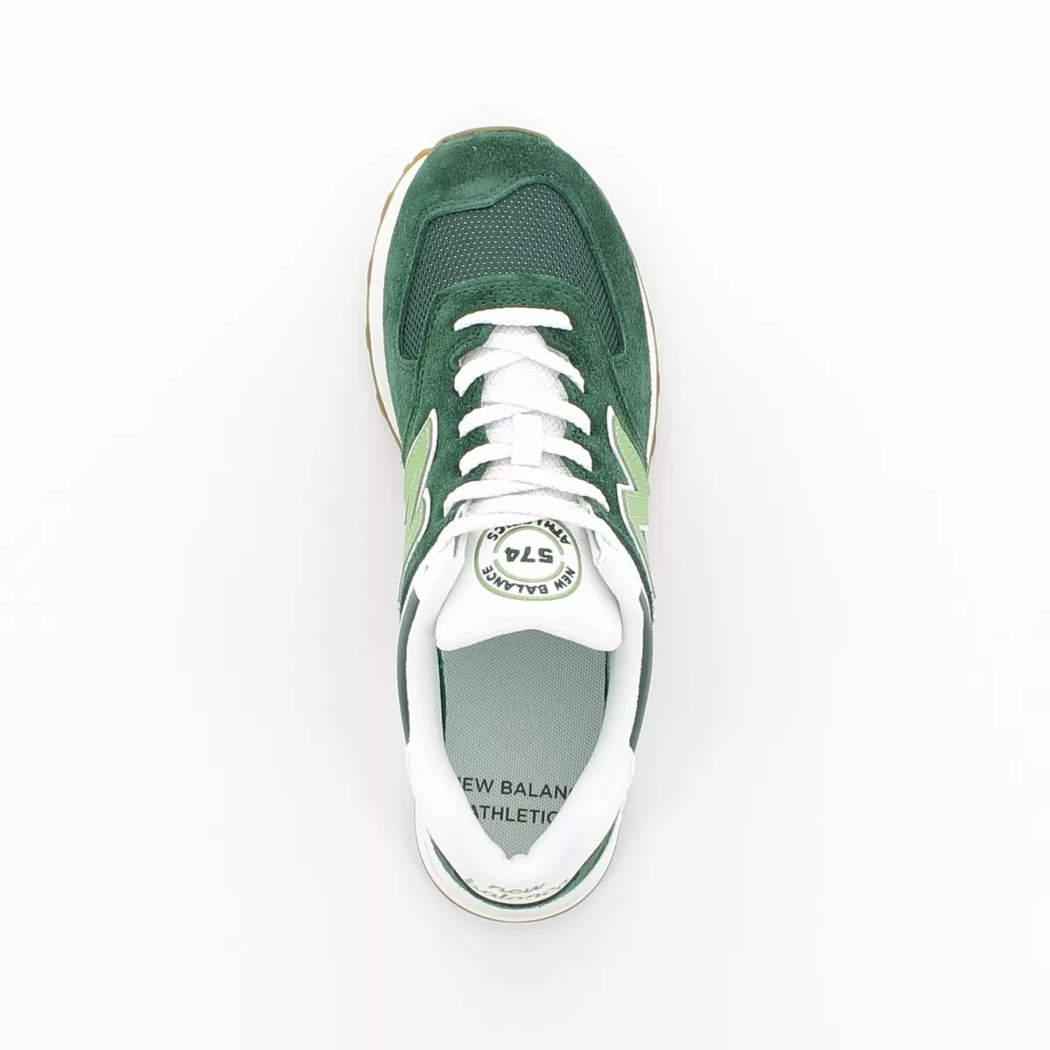 Image (6) de la chaussures New Balance - Baskets Vert en Cuir nubuck