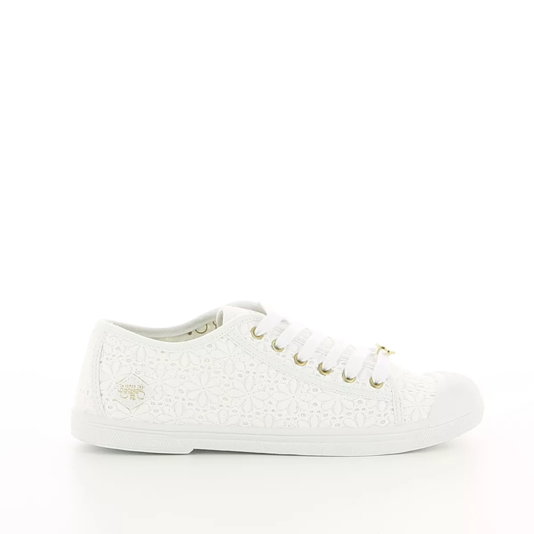 Image (2) de la chaussures Le Temps des Cerises - Baskets Blanc en Textile
