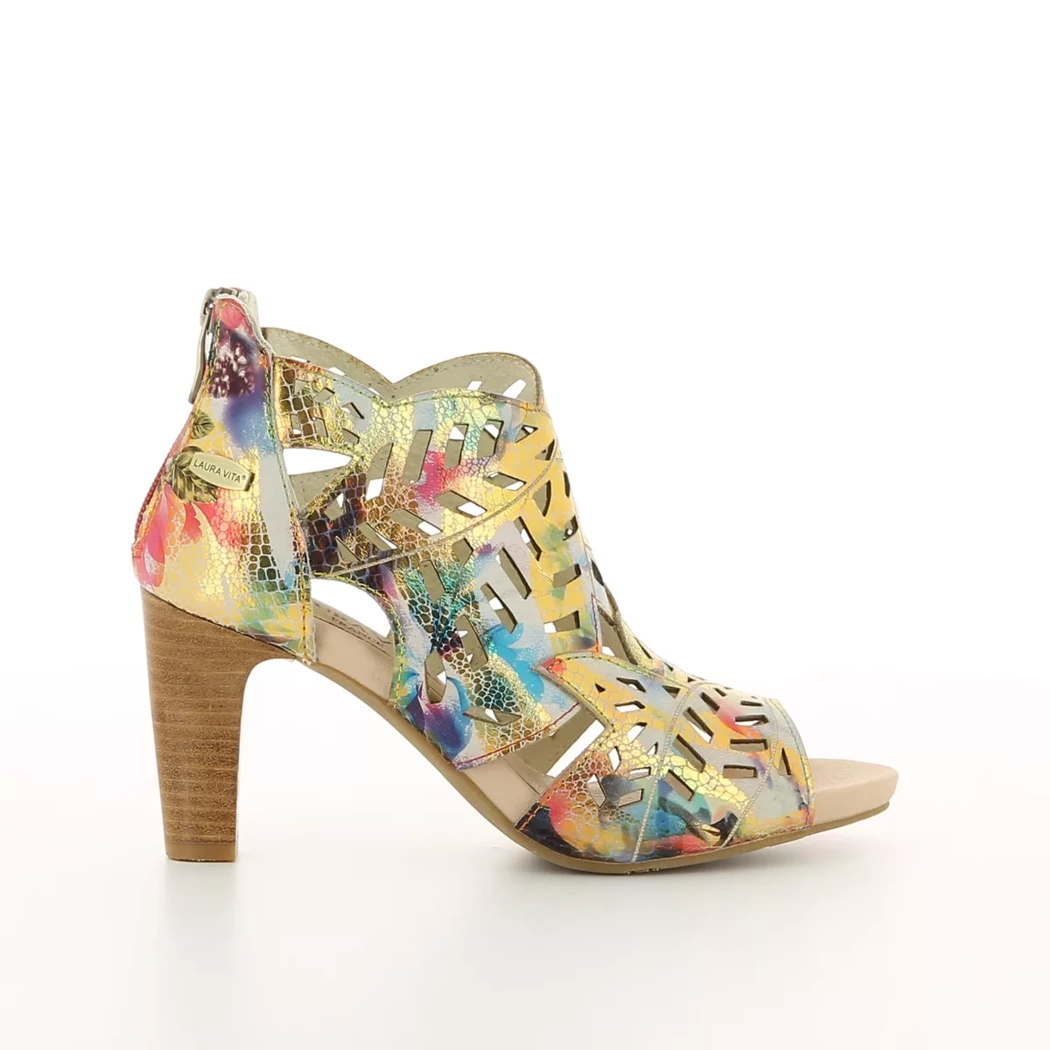 Image (2) de la chaussures Laura Vita - Sandales et Nu-Pieds Multicolore en Cuir