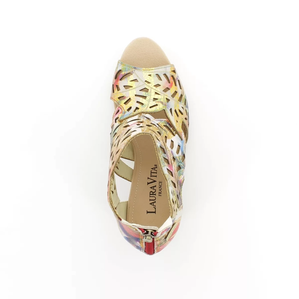 Image (6) de la chaussures Laura Vita - Sandales et Nu-Pieds Multicolore en Cuir