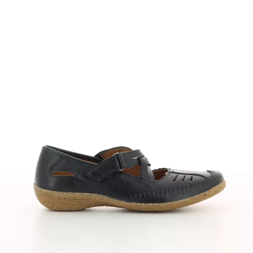 Image (2) de la chaussures Sens - Ballerines Bleu en Cuir nubuck