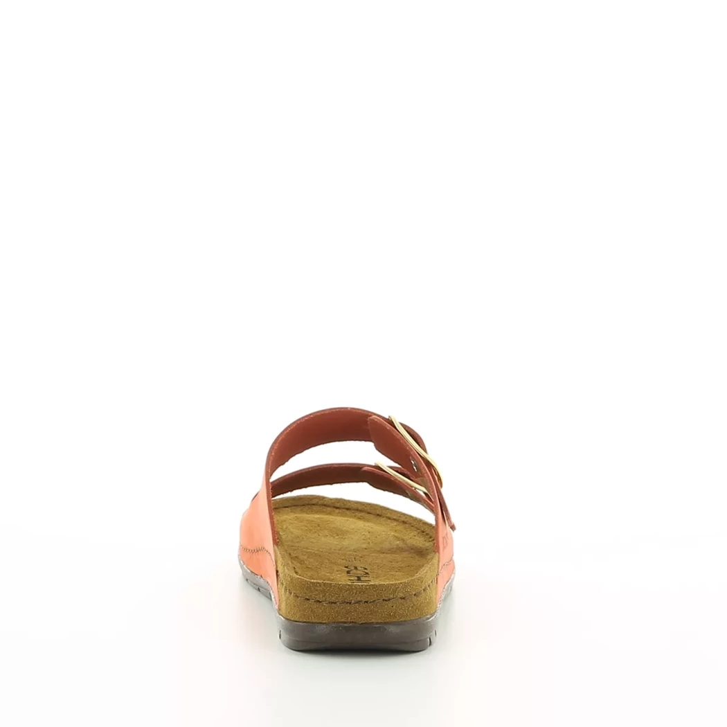 Image (3) de la chaussures Rohde - Mules et Sabots Orange en Cuir nubuck