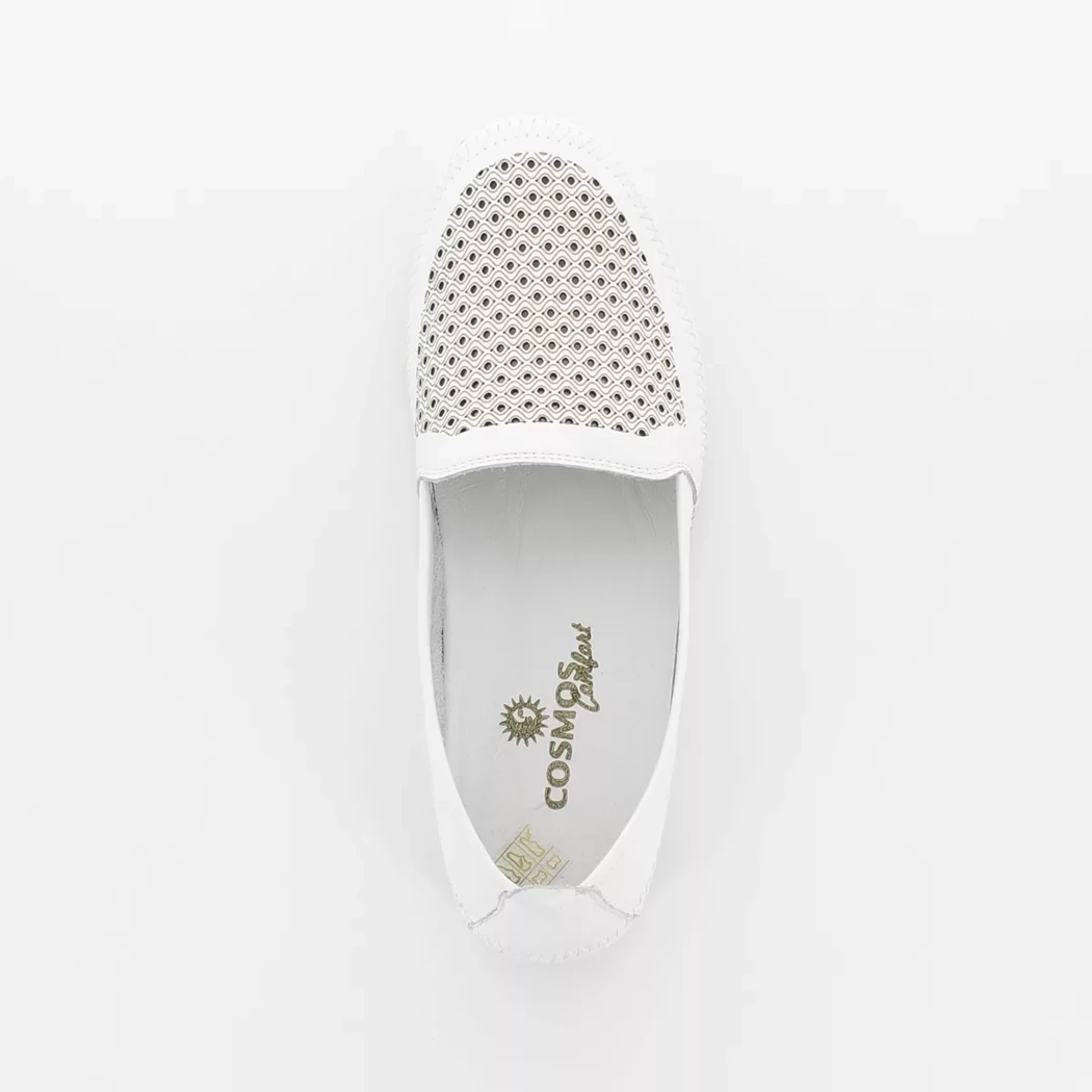 Image (6) de la chaussures Cosmos Comfort - Mocassins Blanc en Cuir
