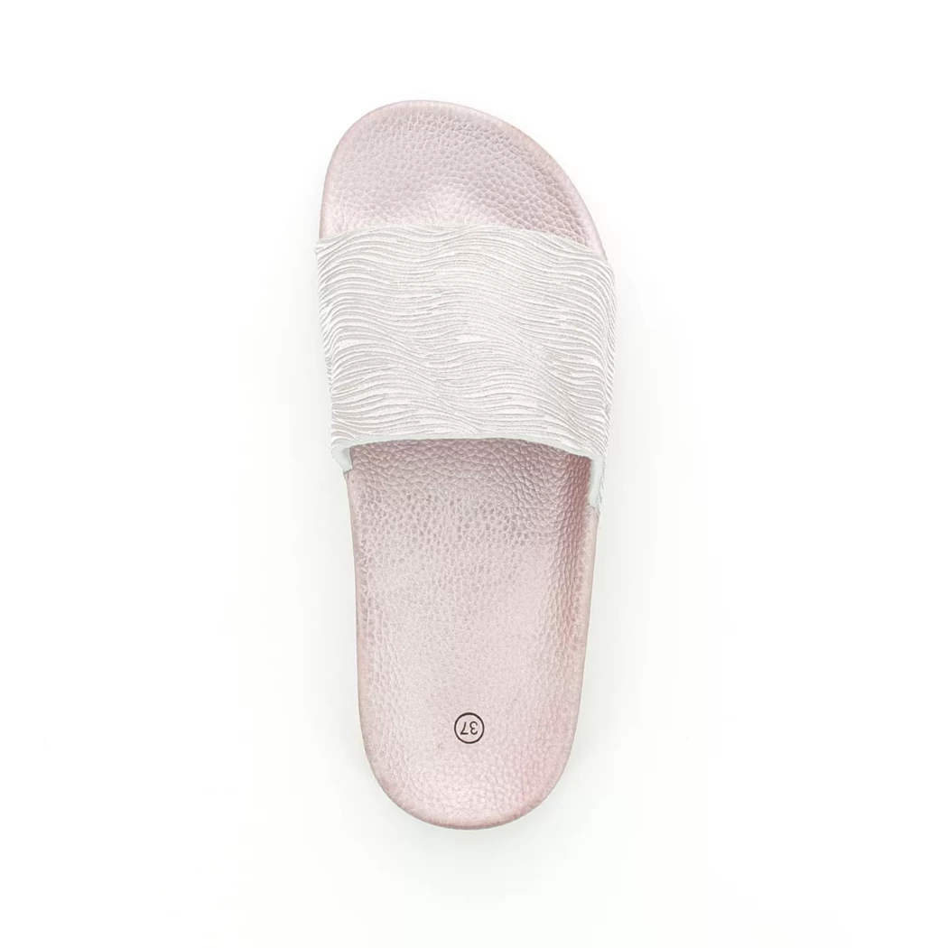 Image (6) de la chaussures Les Arlesiennes - Tongs et Plage Rose en Cuir synthétique
