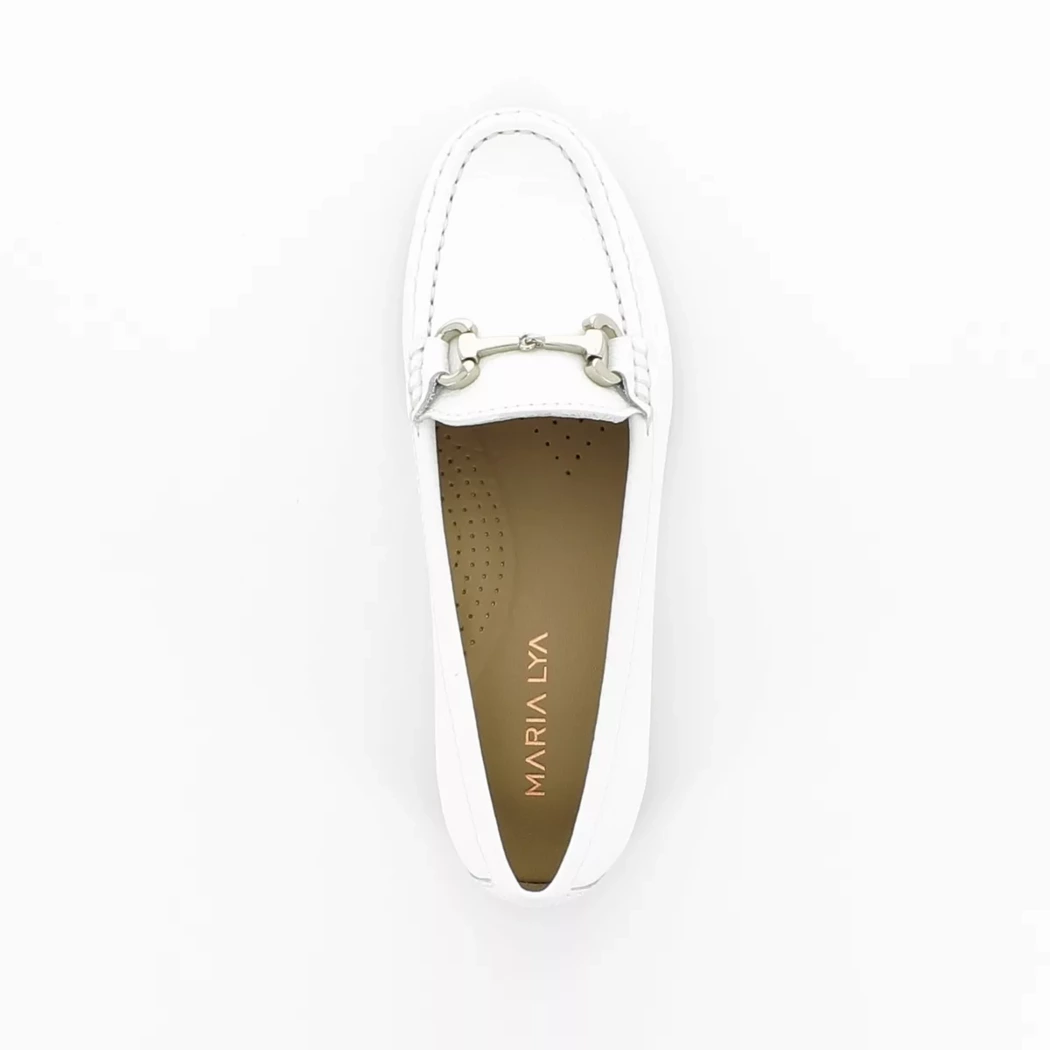 Image (6) de la chaussures Maria Lya - Mocassins Blanc en Cuir