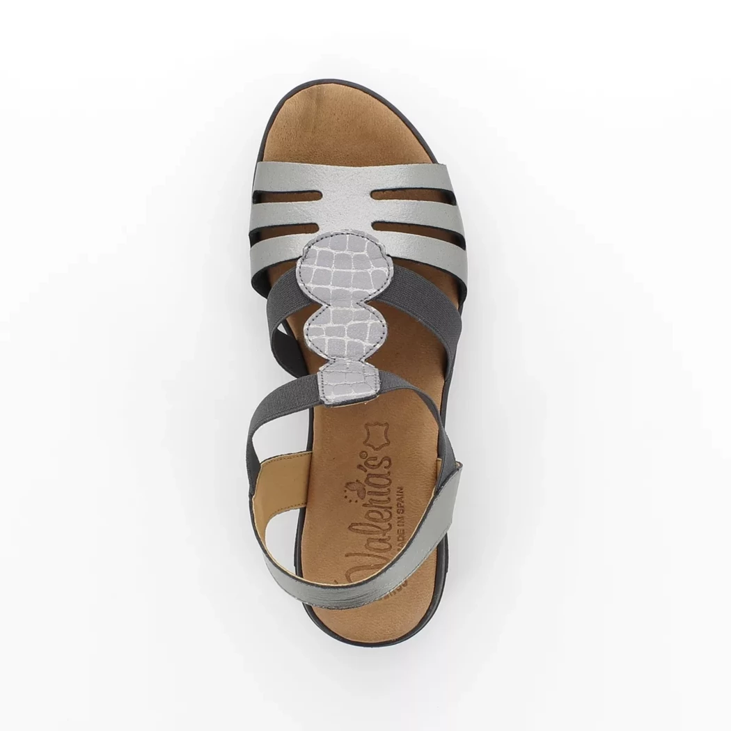 Image (6) de la chaussures Valeria's - Sandales et Nu-Pieds Or / Bronze / Platine en Cuir