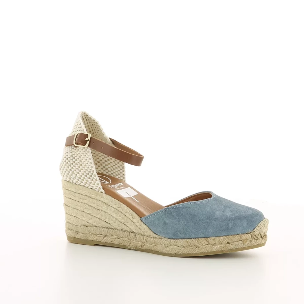 Image (1) de la chaussures Viguera - Escarpins Bleu en Cuir nubuck