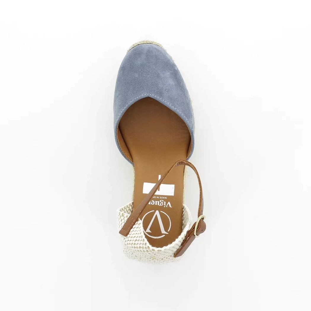 Image (6) de la chaussures Viguera - Escarpins Bleu en Cuir nubuck