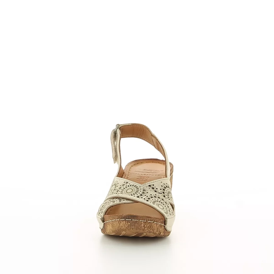 Image (5) de la chaussures Karyoka - Sandales et Nu-Pieds Or / Bronze / Platine en Cuir