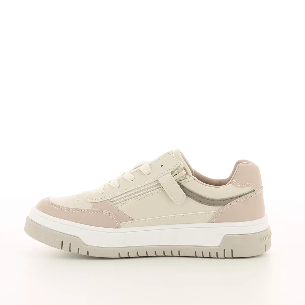 Image (4) de la chaussures Tommy Hilfiger - Baskets Beige en Cuir synthétique