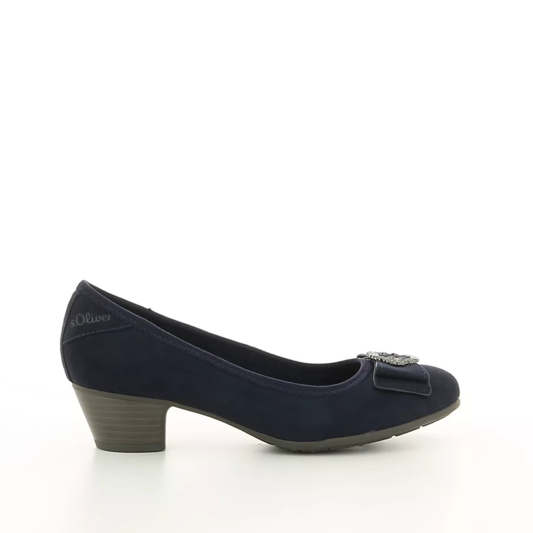 Image (2) de la chaussures S.Oliver - Escarpins Bleu en Cuir synthétique