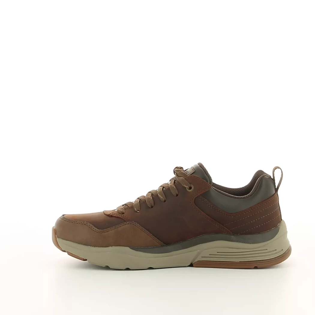 Image (4) de la chaussures Skechers - Baskets Marron en Cuir synthétique