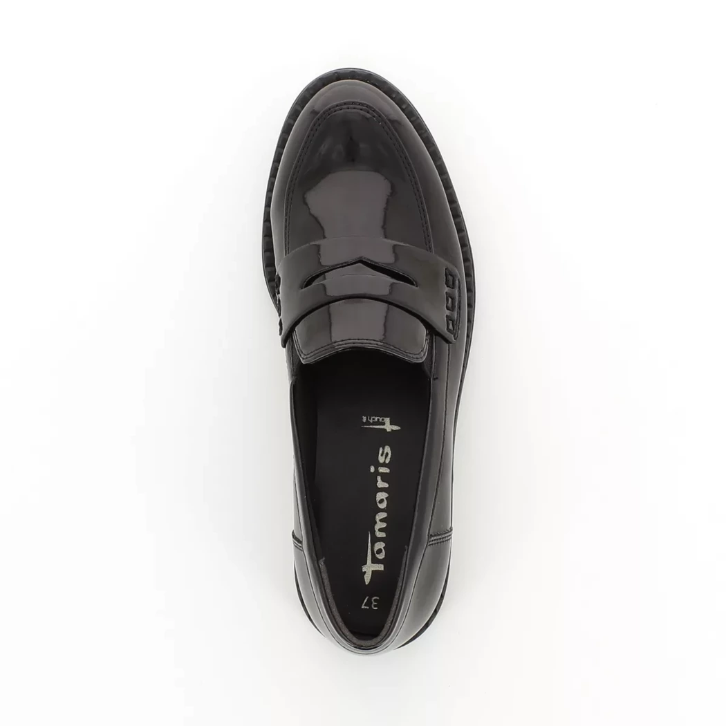 Image (6) de la chaussures Tamaris - Mocassins Noir en Cuir vernis