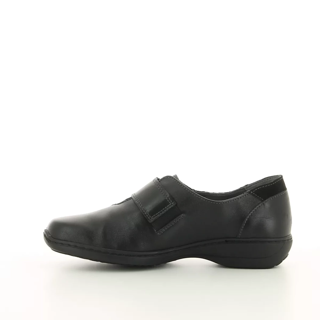 Image (4) de la chaussures Kiarflex - Chaussures à velcro Noir en Cuir