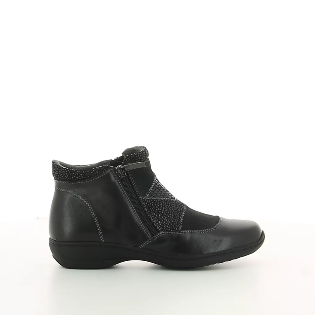 Image (2) de la chaussures Kiarflex - Boots Noir en Cuir et textile