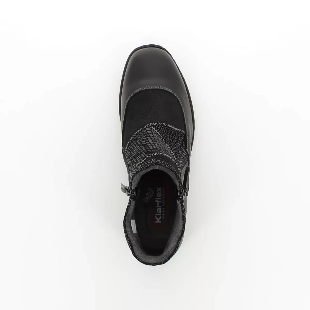 Image (6) de la chaussures Kiarflex - Boots Noir en Cuir et textile