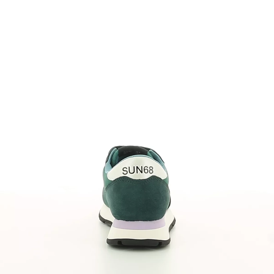 Image (3) de la chaussures Sun68 - Baskets Vert en Cuir nubuck