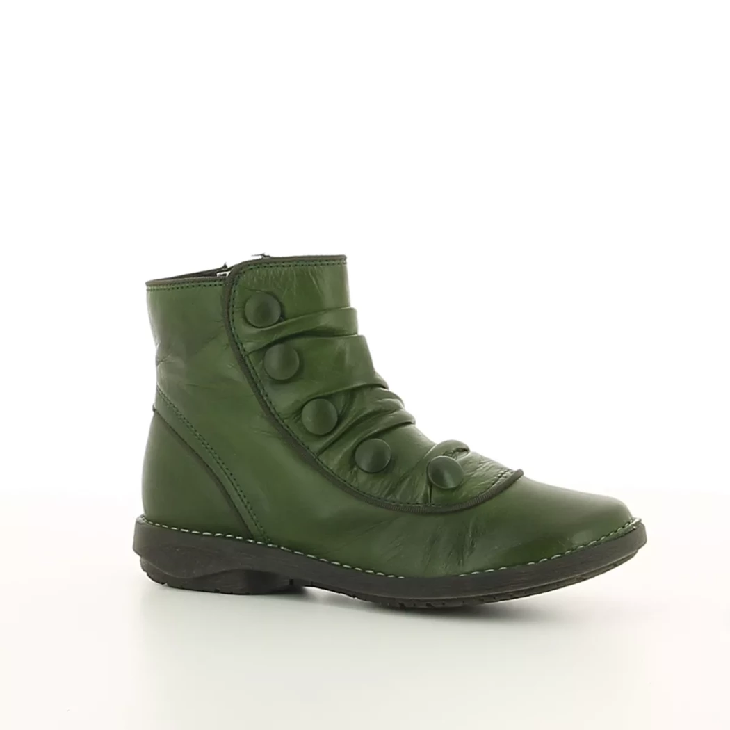Image (1) de la chaussures Miz Mooz - Boots Vert en Cuir