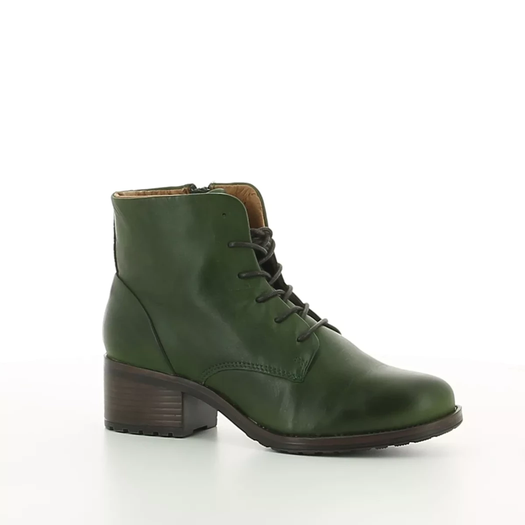 Image (1) de la chaussures Miz Mooz - Bottines Vert en Cuir