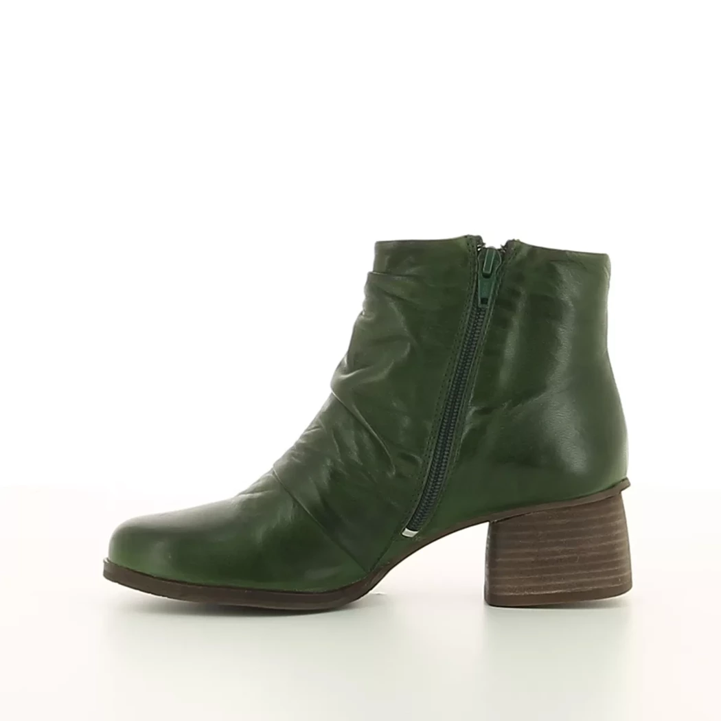 Image (4) de la chaussures Miz Mooz - Boots Vert en Cuir