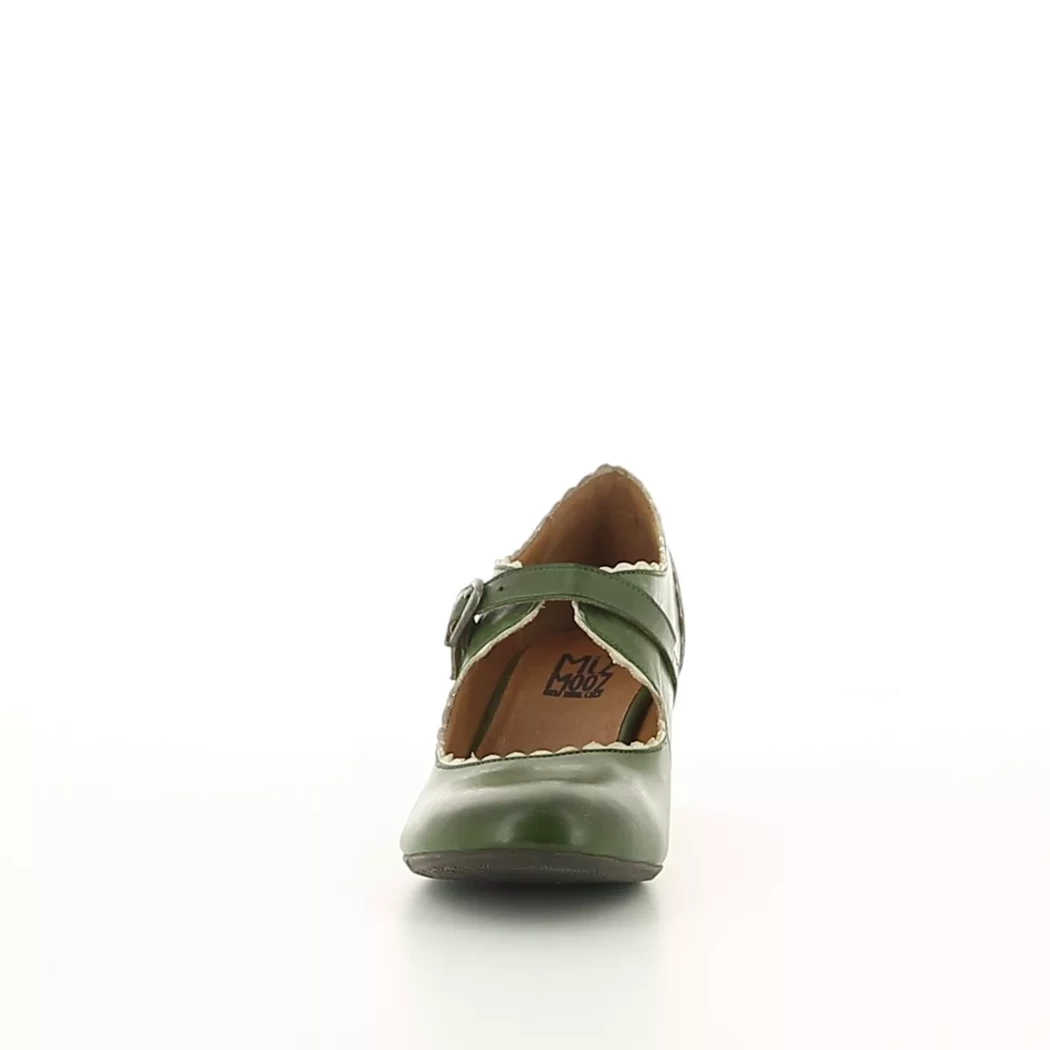Image (5) de la chaussures Miz Mooz - Escarpins Vert en Cuir