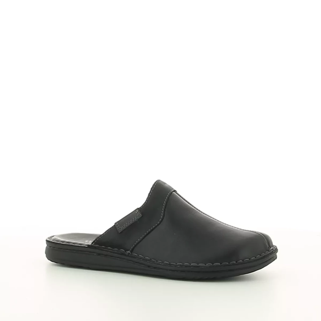 Image (1) de la chaussures Calba - Pantoufles et Chaussons Noir en Cuir