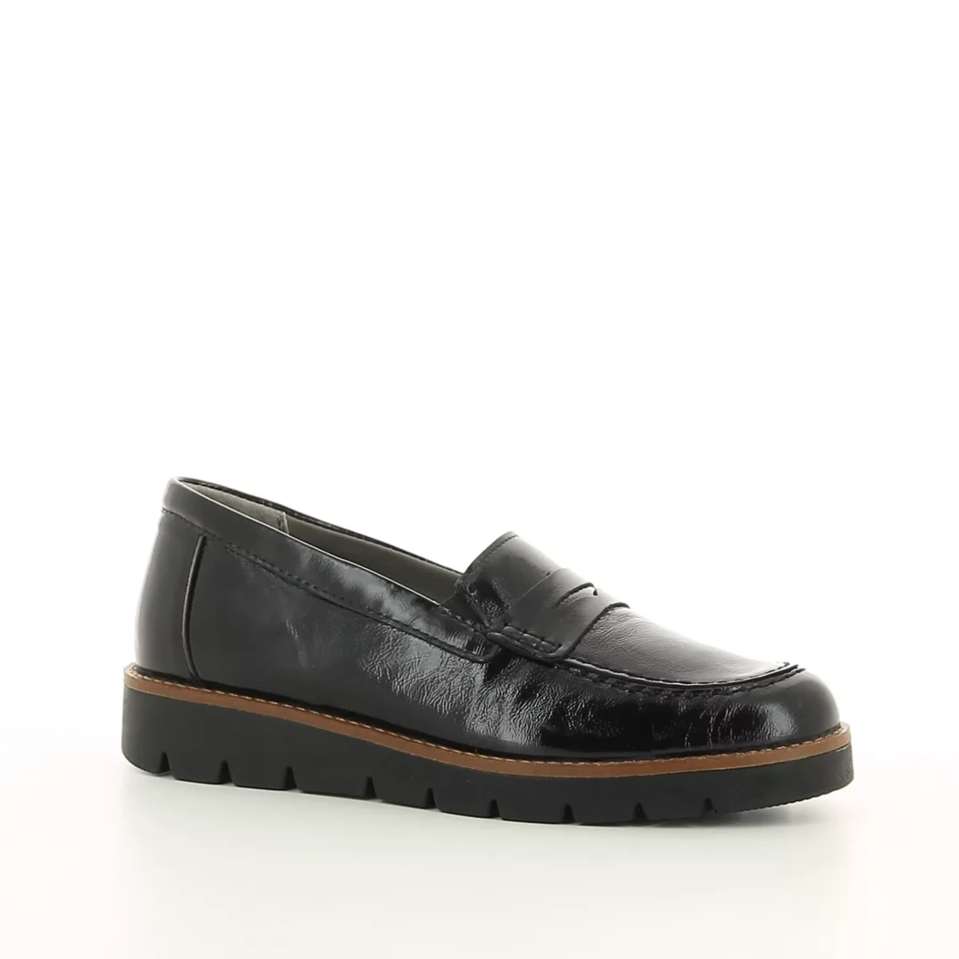 Image (1) de la chaussures Sens - Mocassins Noir en Cuir vernis