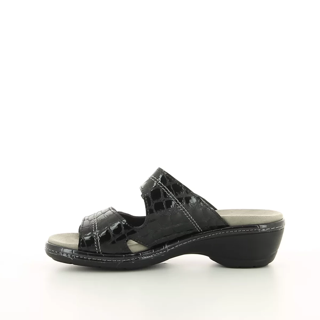 Image (4) de la chaussures Sens - Mules et Sabots Noir en Cuir vernis