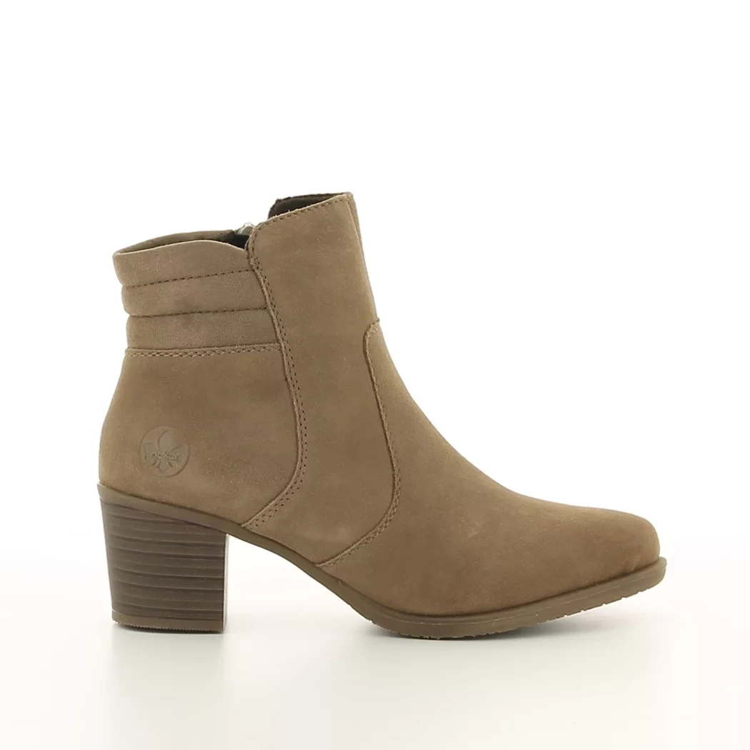 Image (2) de la chaussures Rieker - Boots Taupe en Cuir nubuck