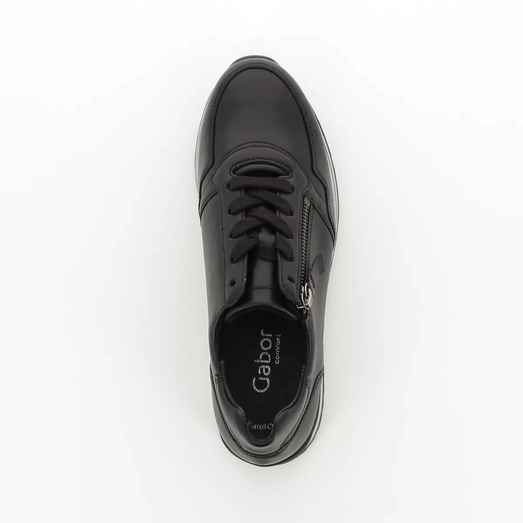 Image (6) de la chaussures Gabor - Baskets Noir en Cuir