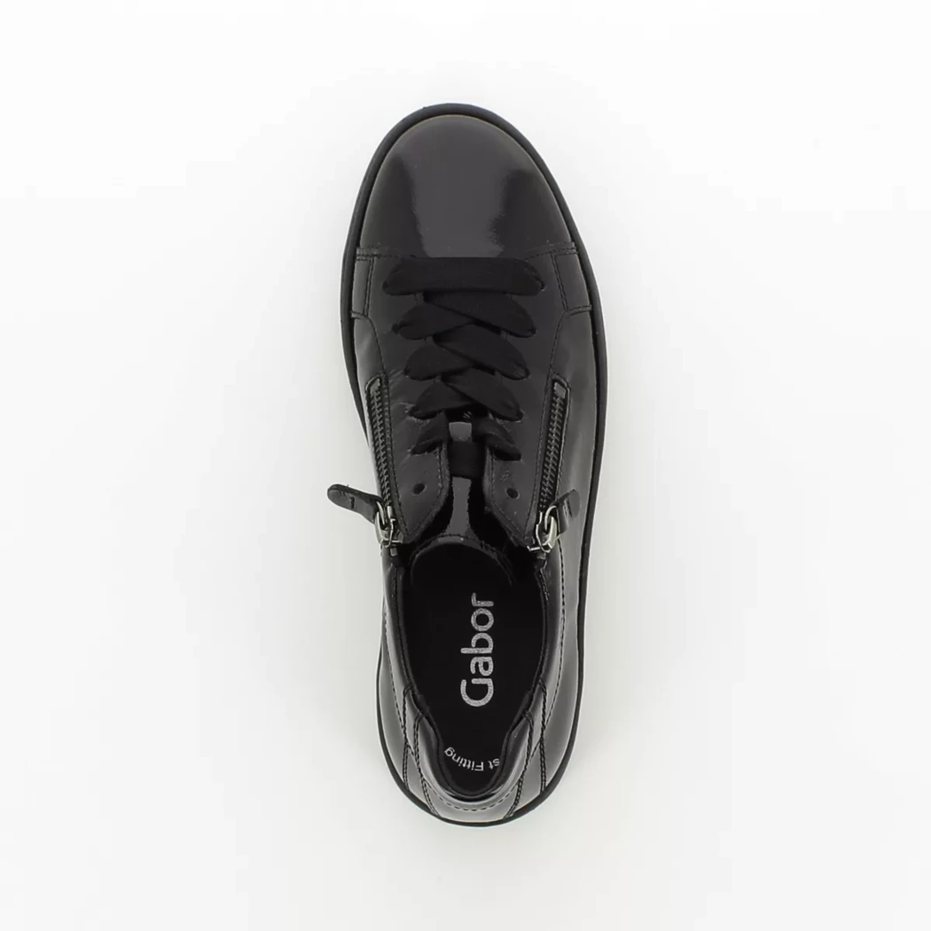 Image (6) de la chaussures Gabor - Baskets Noir en Cuir vernis