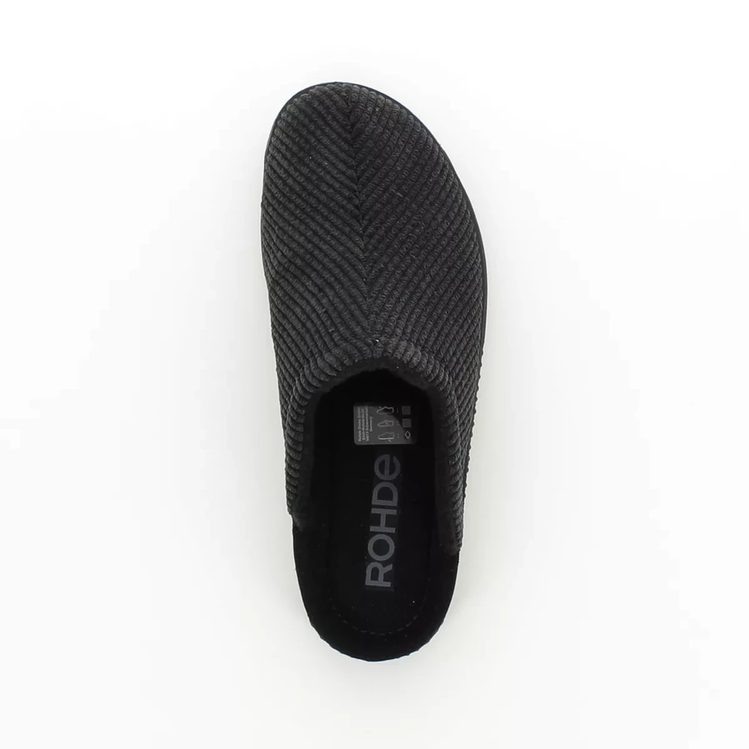 Image (6) de la chaussures Rohde - Pantoufles et Chaussons Noir en Cuir nubuck