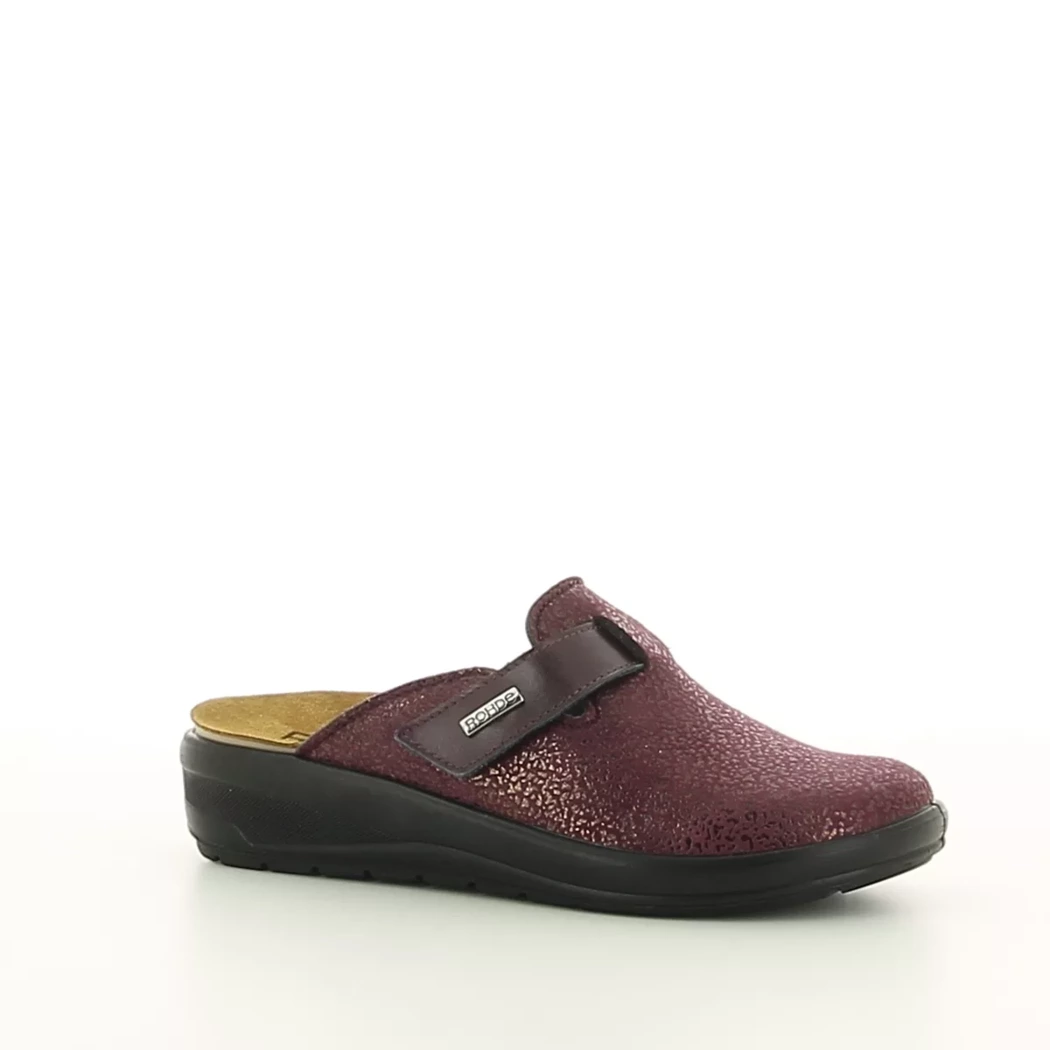 Image (1) de la chaussures Rohde - Pantoufles et Chaussons Bordeaux en Cuir synthétique